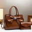 Sac seau à nœud en imprimé crocodile - Cuir verni brillant