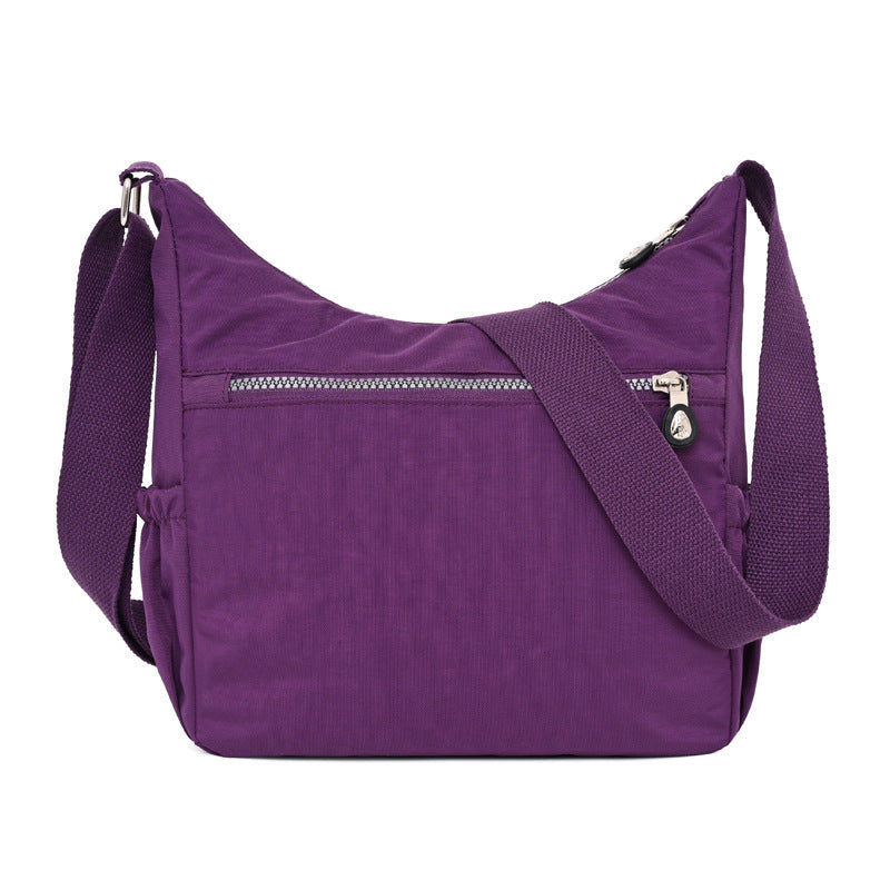 Bolso de hombro resistente al agua de nylon para mujer