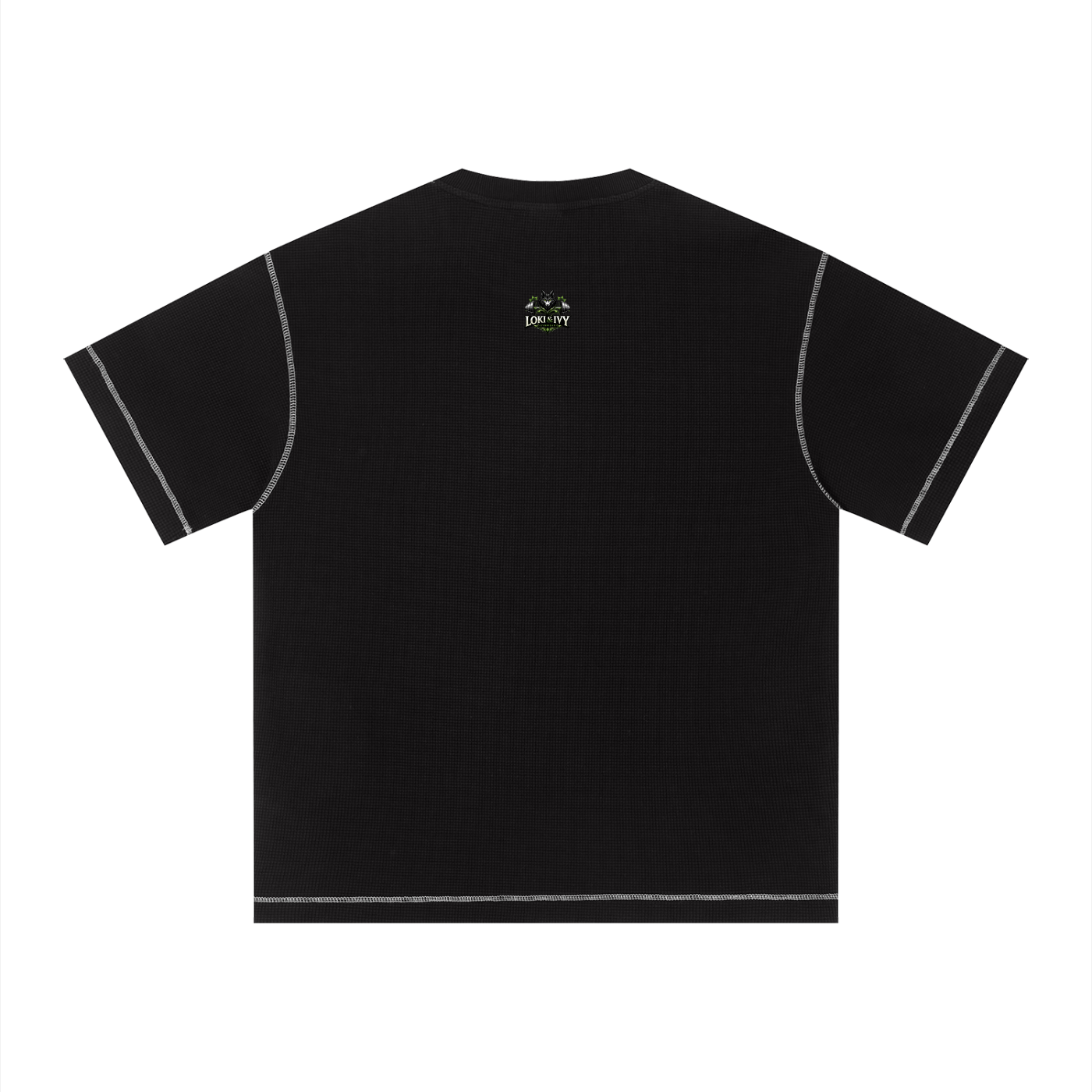 T-shirt boxy en waffle unisexe Sunfade Loki & Ivy