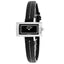 Coach Women's Black Leather Silver Quartz Watch