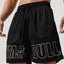 Shorts à cordon pour hommes grande taille avec lettres