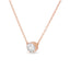 Collier Pendentif en Argent Sterling 0,5 Cttw avec Diamant en Monture Bezel