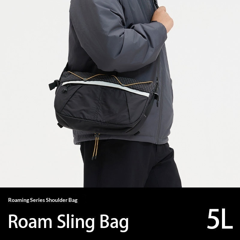 Sac bandoulière polyvalent grande capacité en couleurs contrastées