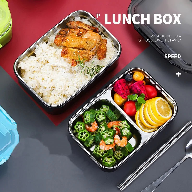 Premium Stainless Steel Two-Layer Lunch Box
