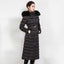 Manteau d'hiver de luxe pour femmes avec col en fourrure de renard