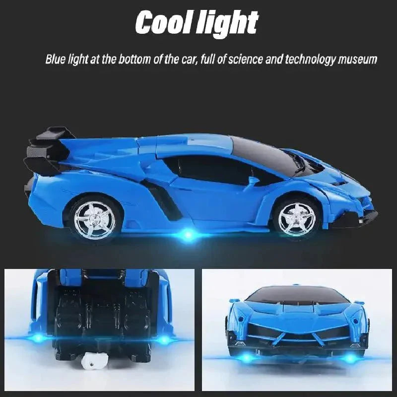 2-in-1 Transformer Remote Control Race Car with Rechargeable Battery