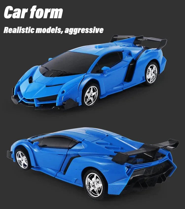 2-in-1 Transformer Remote Control Race Car with Rechargeable Battery