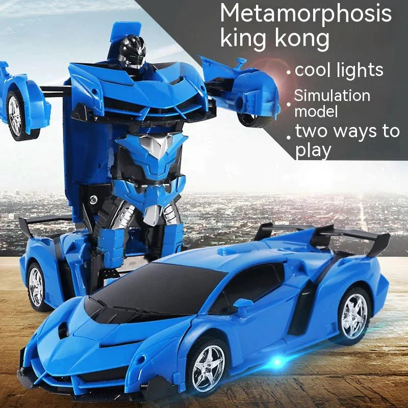 2-in-1 Transformer Remote Control Race Car with Rechargeable Battery