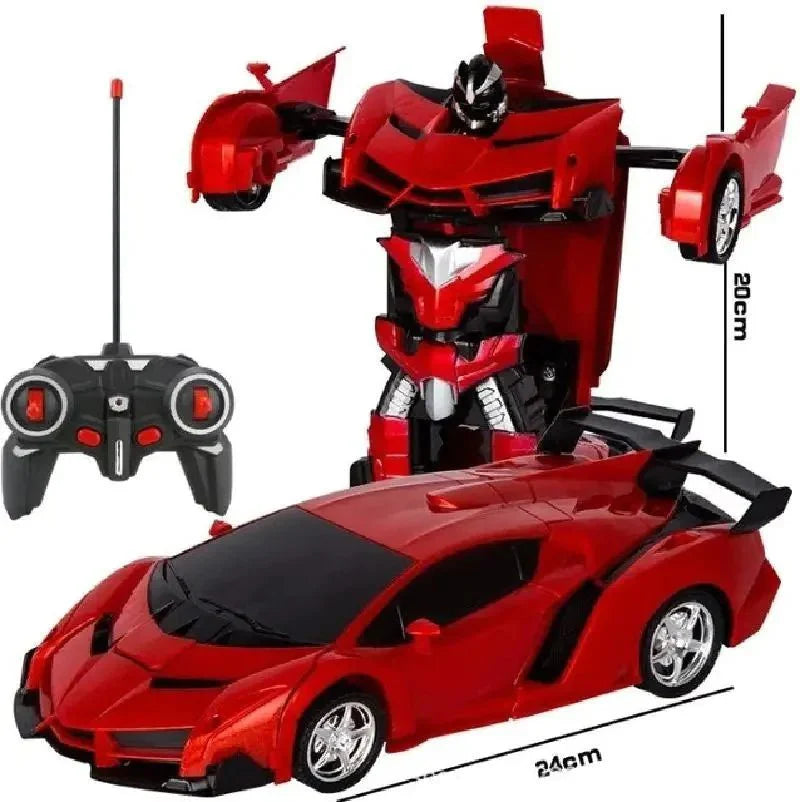 2-in-1 Transformer Remote Control Race Car with Rechargeable Battery