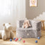 Silla y Sofá 2 en 1 que Brilla en la Oscuridad para Niños - Gris