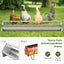 Premium Metal Chicken Feeder with Drainage Holes - Silver