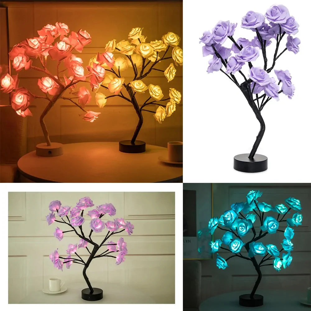 Enchanting LED Rose Flower Table Lamp