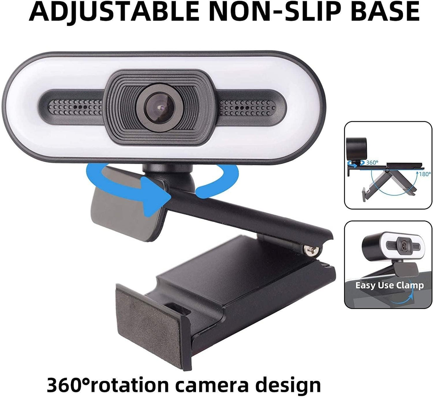 Webcam 2K Premium avec Microphone pour Streaming et Travail