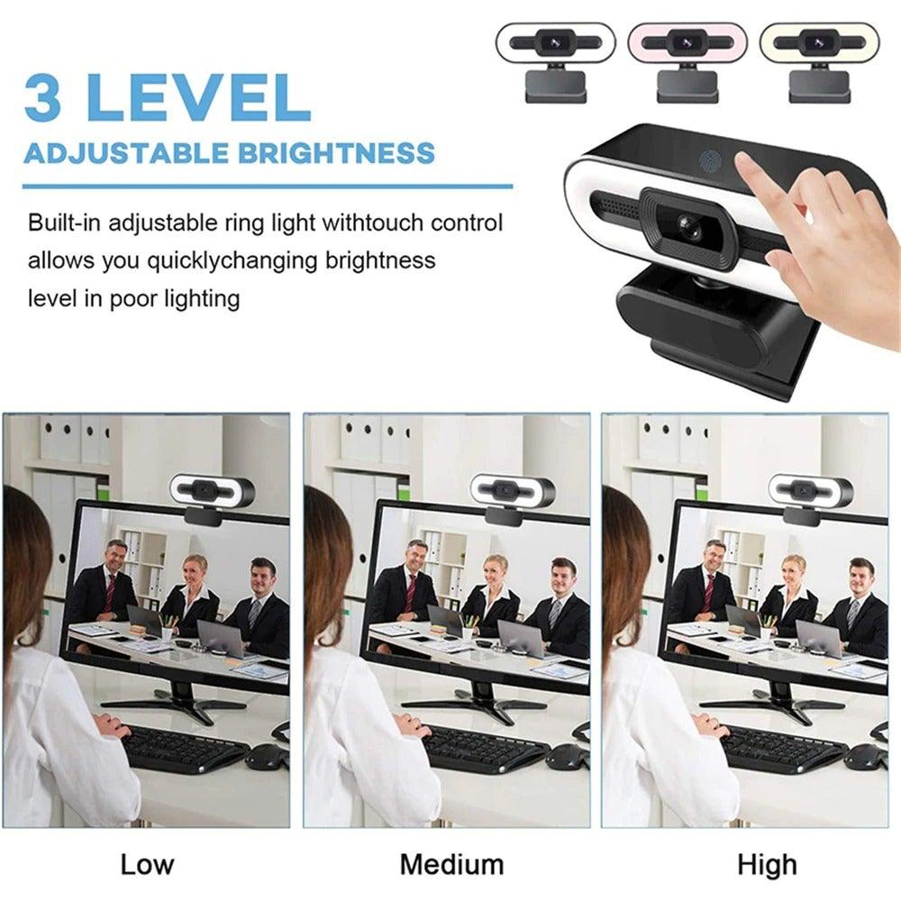 Webcam 2K Premium avec Microphone pour Streaming et Travail