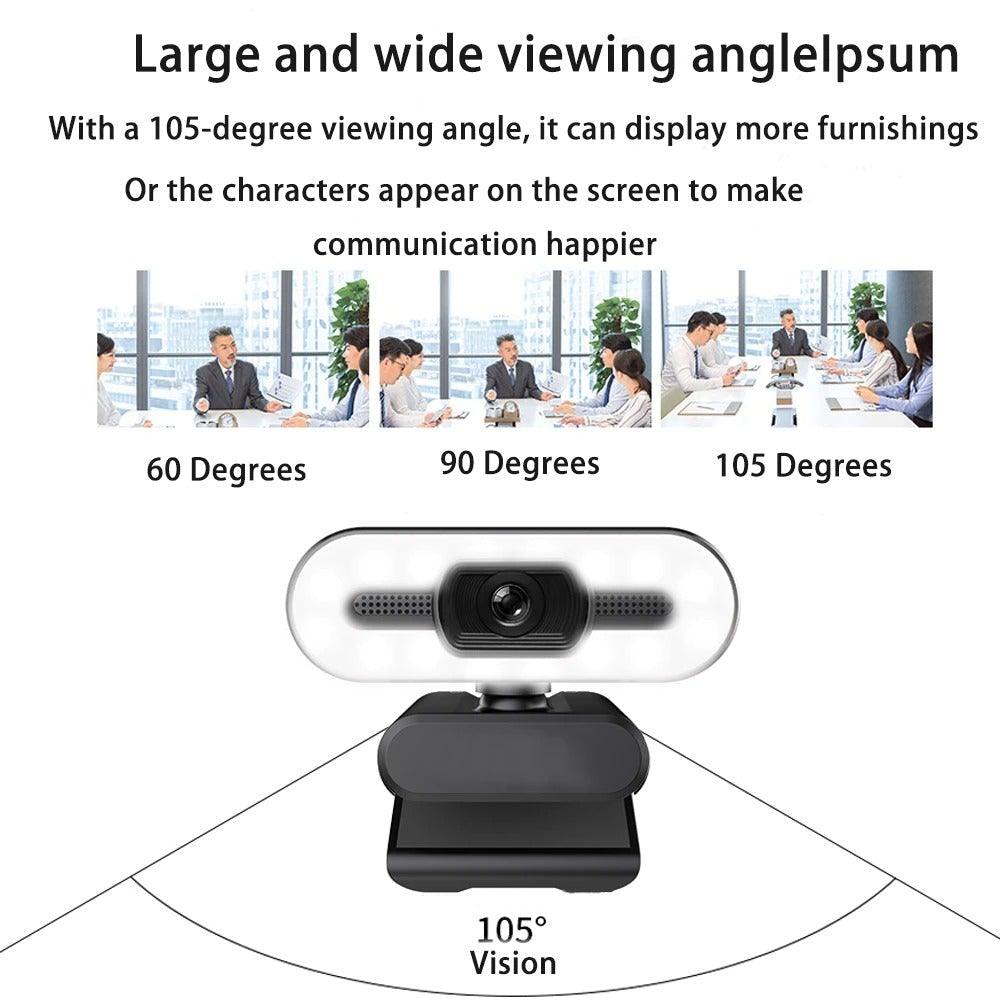 Webcam 2K Premium avec Microphone pour Streaming et Travail