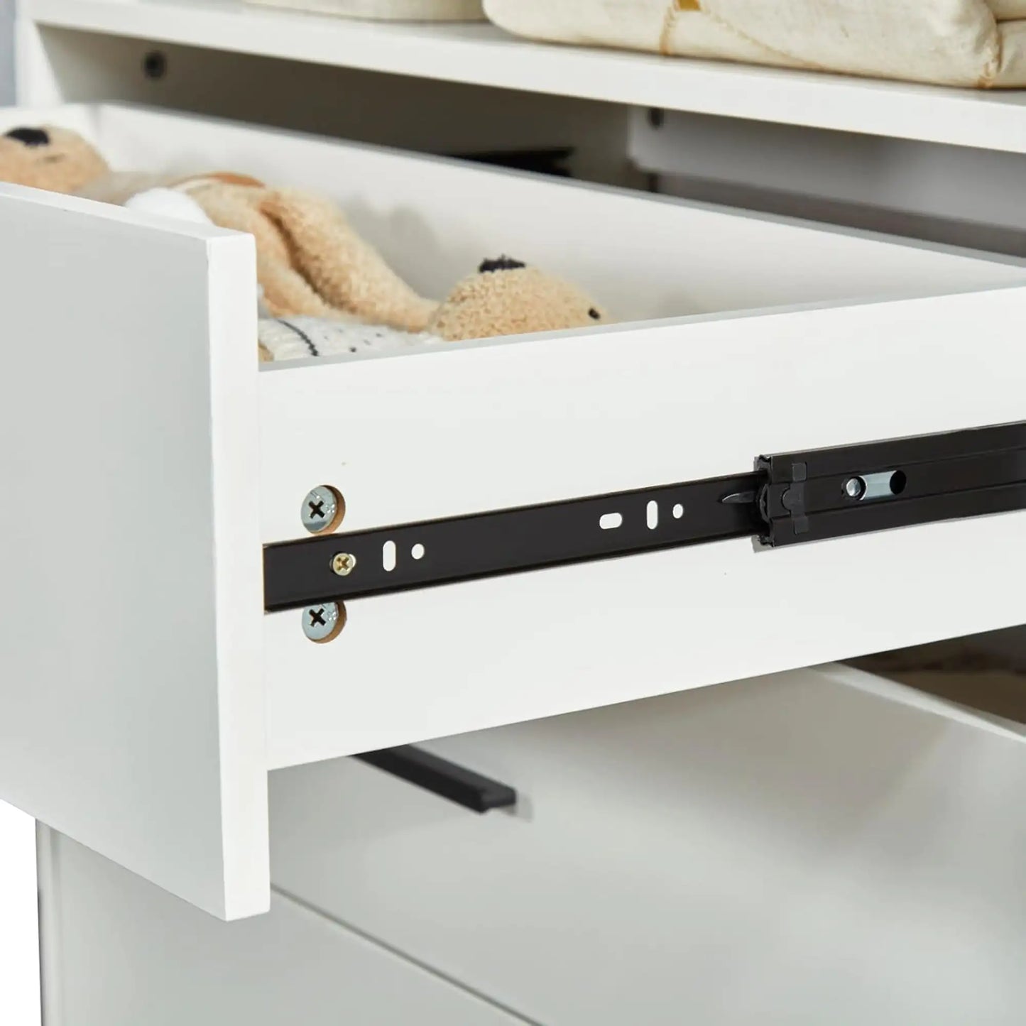 306 Closet Organizer System with Shelves and Drawers - White