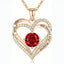 Collier boîte-cadeau fleur de rose