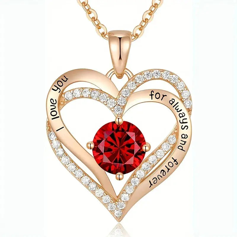 Collier boîte-cadeau fleur de rose
