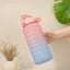 2L Eco-Friendly Water Bottle with Straw and Time Marker - Perfect for Fitness and Travel - Korvel