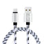1M Grid Braided Cotton Fast USB Type C USB Data Charger Charging Cable - Korvel