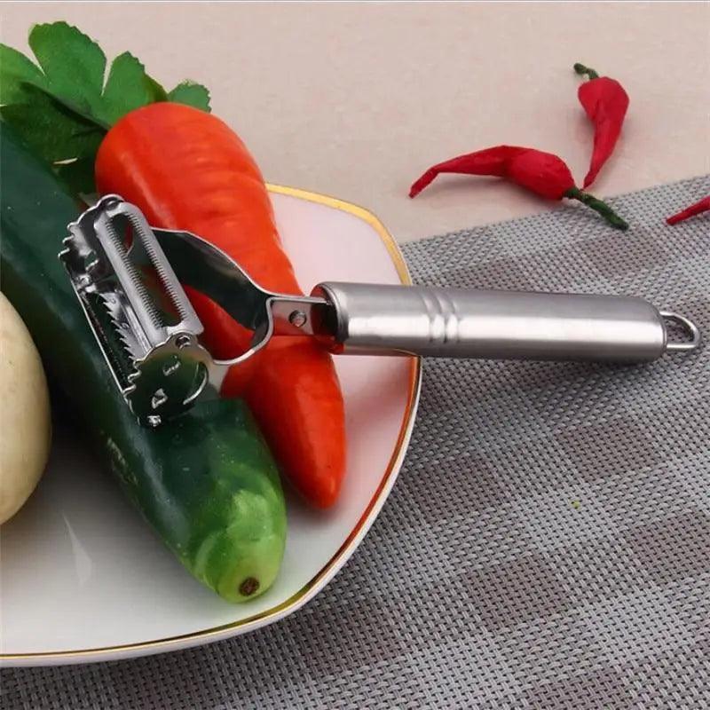 2PCS Stainless Steel Multi-Function Vegetable Peeler Set