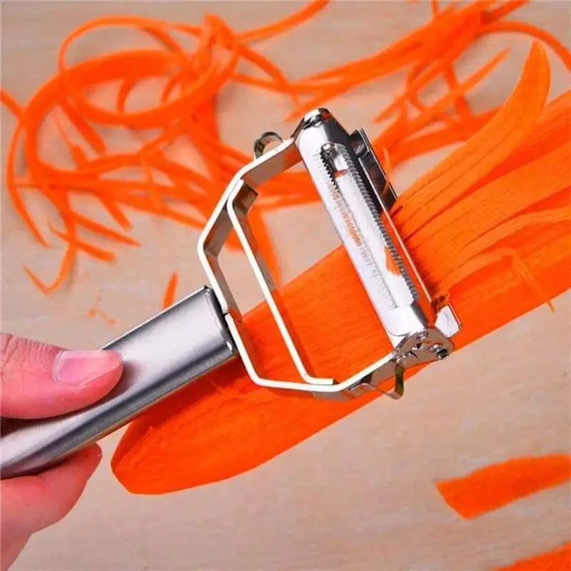 2PCS Stainless Steel Multi-Function Vegetable Peeler Set