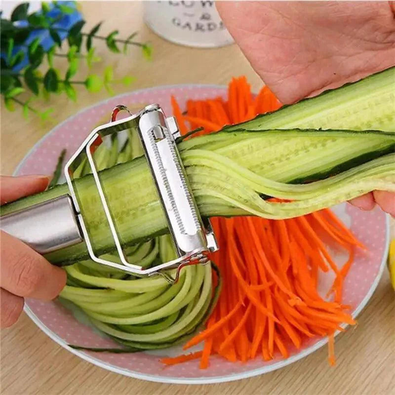 2PCS Stainless Steel Multi-Function Vegetable Peeler Set