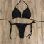 Ensemble de bikini solide élégant en 2 pièces pour femmes