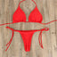 Ensemble de bikini solide élégant en 2 pièces pour femmes
