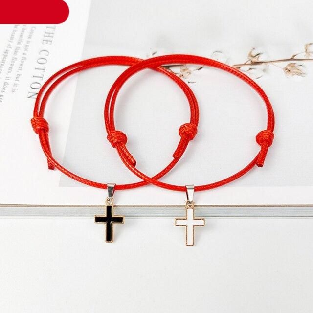 Bracelets Couple Charme Minimaliste 2PCS - Design Ajustable Fait Main
