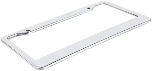 Premium Chrome Stainless Steel License Plate Frame Set