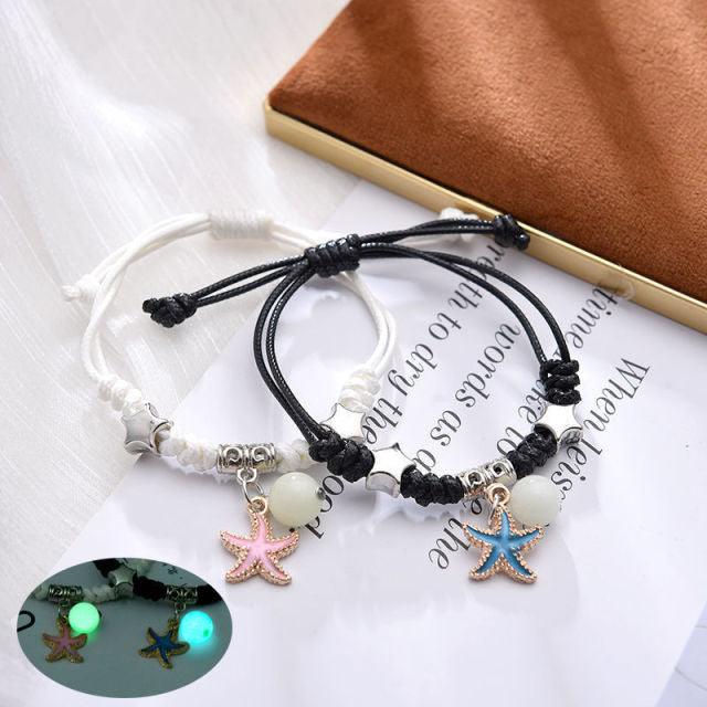 Bracelets Chat Étoile Lune Lumineux - Ensemble de 2