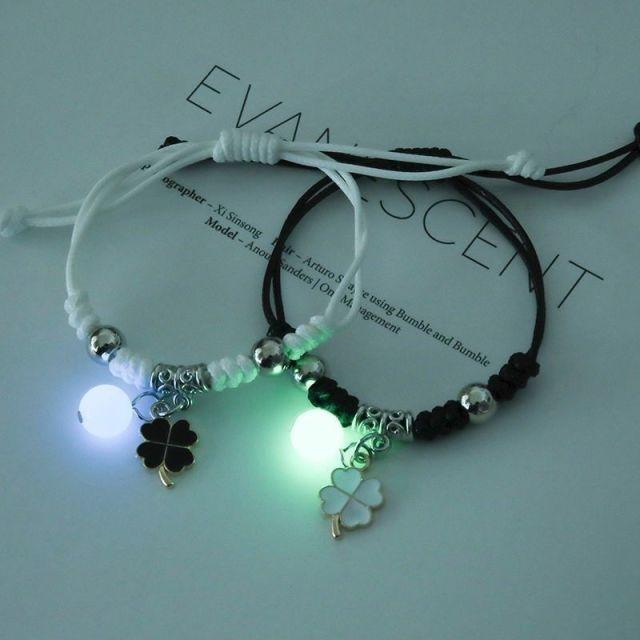 Bracelets Chat Étoile Lune Lumineux - Ensemble de 2