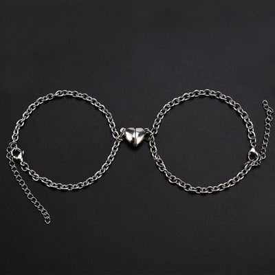 Magnet Attraction Stainless Steel Couple Bracelets