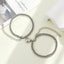 Ensemble de Bracelets Couple Charme Cœur - Design Magnétique en Acier Inoxydable