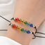 Ensemble de Bracelets d'Amitié Arc-en-Ciel - Bijoux en Corde Ajustable