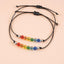Ensemble de Bracelets d'Amitié Arc-en-Ciel - Bijoux en Corde Ajustable