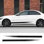 Universal Car Side Skirt Decal Stickers - 2PCS Racing Stripe Set