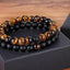 Ensemble de Bracelets de Distance pour Couples - Bracelets en Perles de Pierre Naturelle