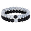 Ensemble de Bracelets de Distance pour Couples - Bracelets en Perles de Pierre Naturelle