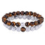 Ensemble de Bracelets de Distance pour Couples - Bracelets en Perles de Pierre Naturelle