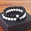 Ensemble de Bracelets de Distance pour Couples - Bracelets en Perles de Pierre Naturelle