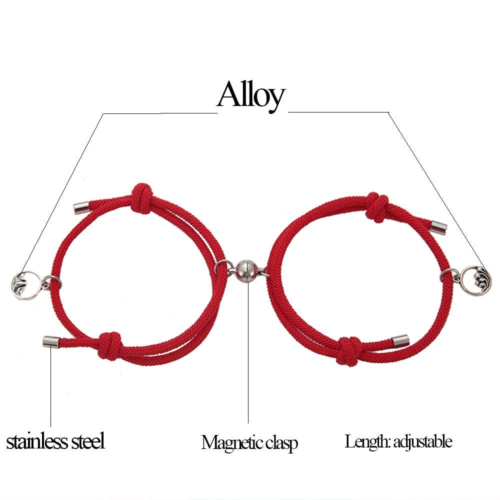 Couple Magnetic Attraction Bracelets - Set of 2