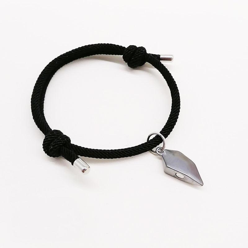 Ensemble de Bracelets Magnétiques Charmants pour Couples - Design en Forme de Cœur