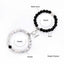 Ensemble de Bracelets pour Couples - Perles en Pierre Naturelle avec Cœurs Magnétiques