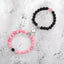 Ensemble de Bracelets pour Couples - Perles en Pierre Naturelle avec Cœurs Magnétiques