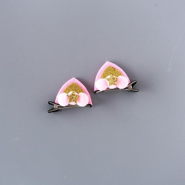 Ensemble de pinces à cheveux arc-en-ciel scintillantes pour filles