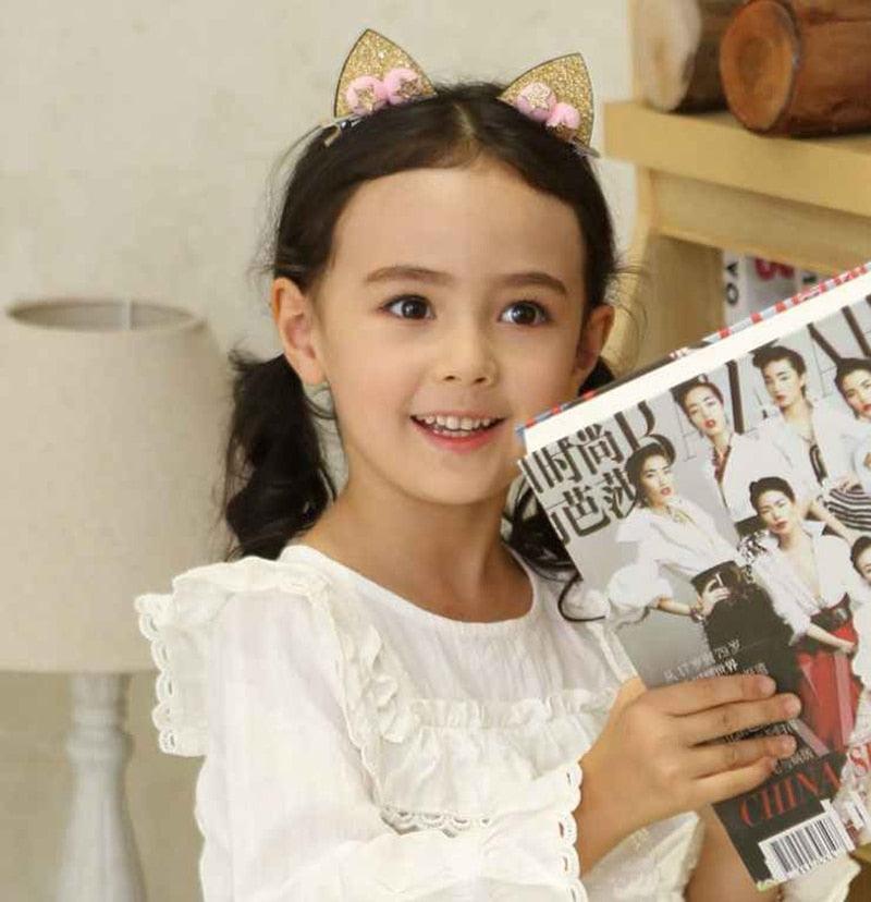 Ensemble de pinces à cheveux arc-en-ciel scintillantes pour filles