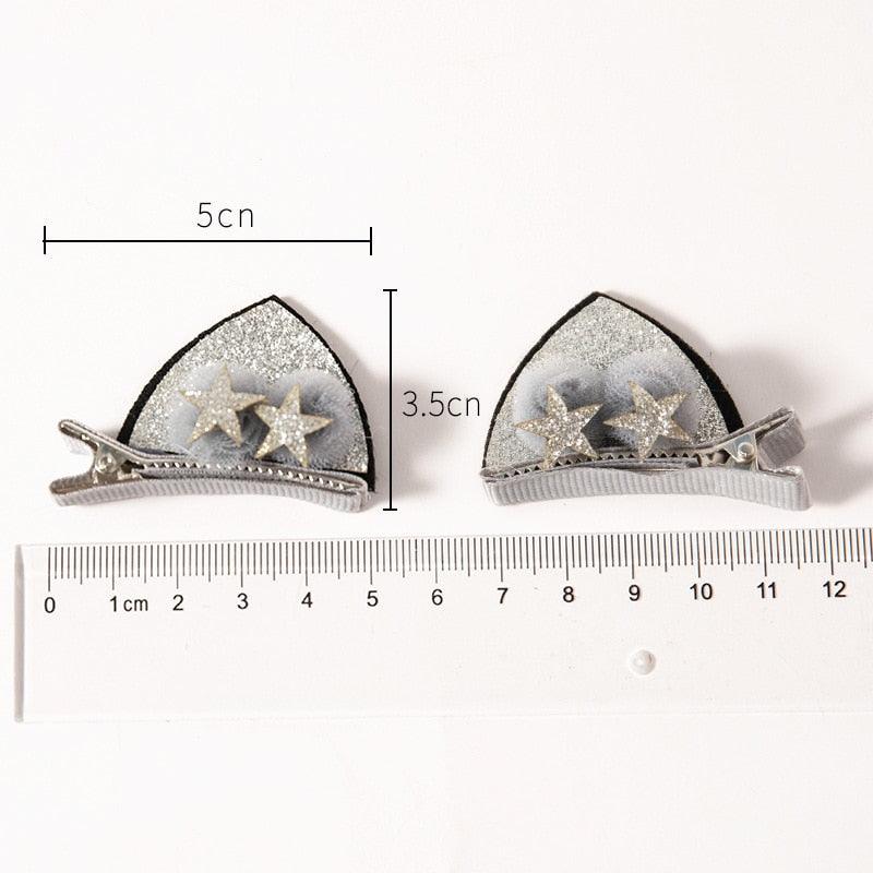 Ensemble de pinces à cheveux arc-en-ciel scintillantes pour filles