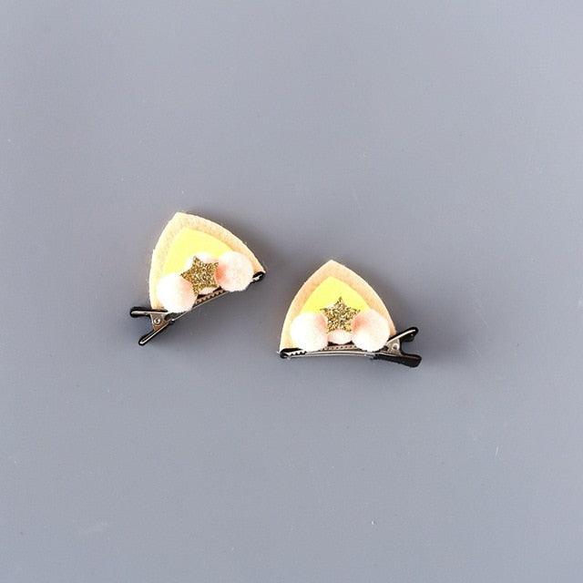 Ensemble de pinces à cheveux arc-en-ciel scintillantes pour filles
